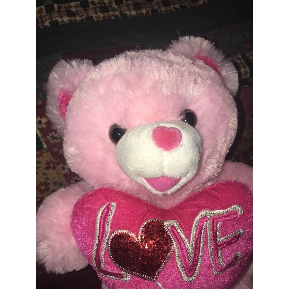 Dan Dee Sweetheart Teddy Pink Princess‎ Heart 2018 Plush Stuffed Animal 18” Bear